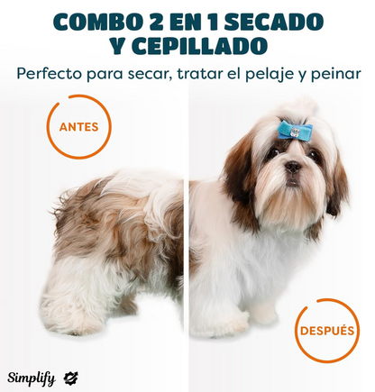 PetGlow Brush | Secador de Mascotas 2 en 1